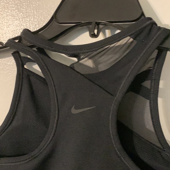NWT Nike Black Super Sexy Sheer and Spandex Dri-Fit Swoosh Bra - Picture 7 of 9